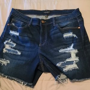 Judy Blue Distressed Denim Shorts